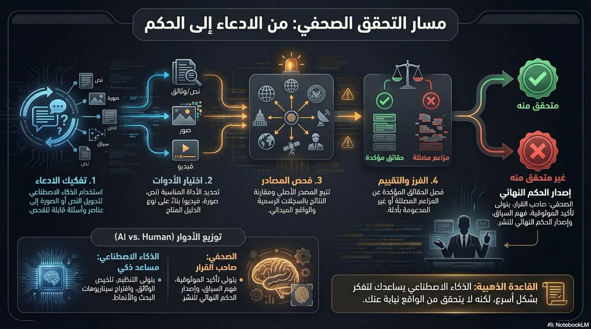 AI verification workflow map